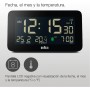 Braun Reloj Despertador Digital controlado por Radio Zona horaria de Europa Central (DCF) con visualización de Fecha, Mes y