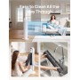 Dreo 20dB ventilador de pie silencioso, ventiladores de torre con velocidad de 7,6 m/s, 4 velocidades, rotación de 90°,