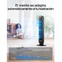 Dreo 20dB ventilador de pie silencioso, ventiladores de torre con velocidad de 7,6 m/s, 4 velocidades, rotación de 90°,