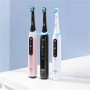 Oral-B iO 5N Cepillo de Dientes Eléctrico con Mango Recargable, 3 Cabezales y Estuche De Viaje, Diseñado por Braun - Negro , El