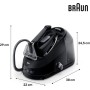 Braun CareStyle 5 IS5249BK, Plancha de Vapor con Tecnología FreeGlide 3D, 150 g/min de Vapor, Calentamiento Rápido, iCareMode,