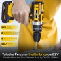 ElectroPrime© Taladro Percutor a Bateria 21V 2x Baterias 2000mAh | 24 Accesorios | Taladro Atornillador Electrico 42Nm| 25 + 3