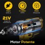 ElectroPrime© Taladro Percutor a Bateria 21V 2x Baterias 2000mAh | 24 Accesorios | Taladro Atornillador Electrico 42Nm| 25 + 3