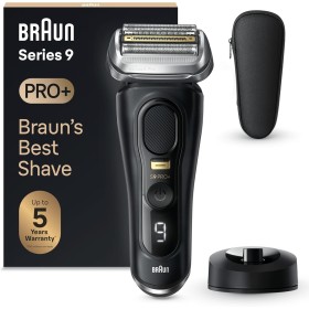 Braun Afeitadora eléctrica Series 9 PRO Plus para hombres, 5 elementos de afeitado Pro y recortadora de pelo largo de precisión,