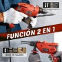 Enventor Taladro Percutor con Cable 900W, 37 Accesorios, Función 2 en 1, Velocidad Variable 0-3000RPM, Mango Auxiliar de 360°,