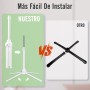 Aigostar Ventilador de Pie con 7 aspas, 50W, diámetro 41 cm. Ventilador de pie silencioso oscilante 75°, 3 Velocidades y altura