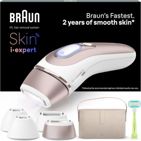 Braun Luz Pulsada Skin i·expert Smart IPL, Eliminación Del Vello En Casa, Alternativa a Depilación Láser Con Inteligencia