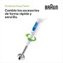 Braun Minipimer 2 MQ20236MWH, Batidora de Mano con Sistema EasyTwist, Batidora para Salsas y Smoothies, 2 Velocidades, Picadora