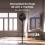 Cecotec Ventilador Circulador de Aire de Pie Energysilence 2400 Cyclone Noir. 40W, Potente Circulación de Aire, 24 Velocidades,