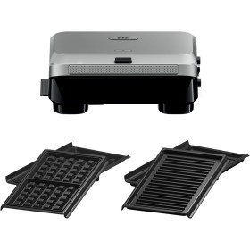 Braun SnackMaker 5 SM5006, Tostadora con Placas para Grill y Waffle, Waffle Maker con Placas de Aluminio Fundido, Placas