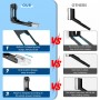IMAYCC Giratorio Soporte Bicicletas Pared, Plegable Ajustable Vertical Colgador Bicicleta Pared, No Requiere Elevación Cuelga