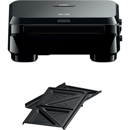 Braun SnackMaker 5 SM5006, Tostadora con Placas para Grill y Waffle, Waffle Maker con Placas de Aluminio Fundido, Placas