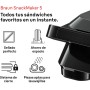 Braun SnackMaker 5 SM5006, Tostadora con Placas para Grill y Waffle, Waffle Maker con Placas de Aluminio Fundido, Placas