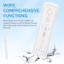 2 en 1 Motion Plus Mando y Nunchunk para Nintendo Wii/Wii u + Funda de Silicona - Blanco