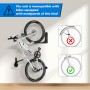 IMAYCC Giratorio Soporte Bicicletas Pared, Plegable Ajustable Vertical Colgador Bicicleta Pared, No Requiere Elevación Cuelga