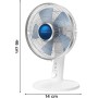 Rowenta Ventilador Turbo Silence Extreme + VU2730 Ventilador de mesa de 4 velocidades y 30 cm, posición nocturna silenciosa,
