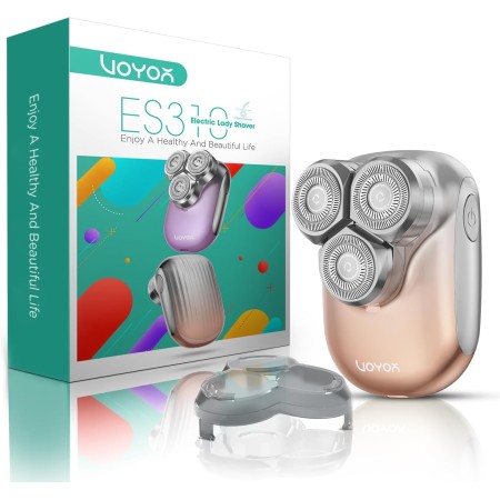 VOYOR Afeitadora Eléctrica Mujer Para Zona Íntima, Facial, Corporal, Piernas Y Axilas - Depiladora Portátil Y Recargable ES310