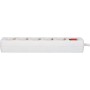 UNITEC Regleta con 5 enchufes e Interruptor, 3 m, Color Blanco