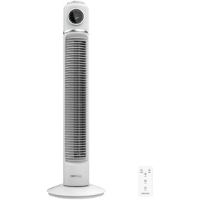 Cecotec Pedestal Fans EnergySilence 1090 Skyline Retro Smart White - 81 Cm, 40 W, Led Display, Touch And Remote Control, 3