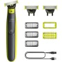 Philips OneBlade 360 Auténtico Barbero, afeitadora y recortadora eléctrica facial y corporal, 3x 360 cuchillas, 3x peine para