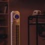 Cecotec Ventilador de Torre EnergySilence 320 Max Skyline Retro Smart Green de 32", 40W, LED display, Control táctil y remoto, 3