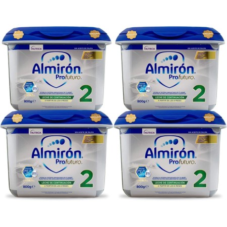 Almirón Profutura 2 Leche de Continuación en Polvo, desde los 6 Meses, 800 g (Paquete de 4), Total 3.2 kg,