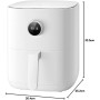 Xiaomi Smart Air Fryer 6.5L - Freidora de aire 6.5L, 1800W, +100 recetas, pantalla OLED, temperatura regulable 40°C-220°C °,