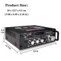 Amplificador Audio 600W, HiFi Audio Stereo Bluetooth Radio Portátil para Coche o Casa, con Mando a Distancia y Mini Amplificador