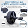 Mobiclinic, Rodillo para abdominales, Alfombrilla incluida, Set ejercitar, Marca española, Carga máxima de 150 kg, Entrenamiento