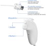 Aukuoy 2 Pack Nunchuck Controlador para Wii, Remote Nunchuk Reemplazo Mando Controller para Nintendo Wii & Wii U Gamepad