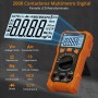 Neoteck Multimetro Digital 2000 Conteos Polímetro Tester Electricista para Corriente CA/CC Tensión Resistencia Capacitancia NCV