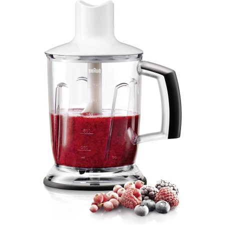 Braun Minipimer MQ40 - Accesorio picadora, 1.25 l, color blanco