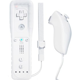 TechKen Wii Remote Mando sin Motion Plus, Wii Controller Remote con Nunchuk Wii Replacement Controller para Wii