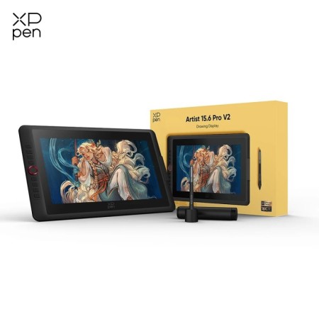 XPPen New Artist 15,6 Pro V2 bolígrafo gráfico tableta Monitor pantall