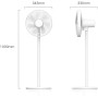 Xiaomi Smart Standing Fan 2 Pro - Ventilador de pie con aspas de doble capa, brisa natural directa, inalámbrico y portátil,