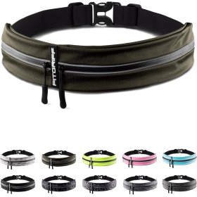 Fitgriff® Riñonera Running Deportiva - Cinturon Correr Hombre y Mujer - Porta Movil (para Todos los Smartphones) para Walking,