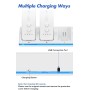 Estación de Carga 4 en 1 para Mandos Wii/Wii U | Incluye 4 Baterías Recargables de 2800mAh y Cable USB (Mandos No Incluidos)