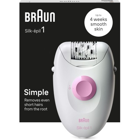 Braun Silk·épil 1 SE 1370 - Depiladora con cable y 1 accesorio