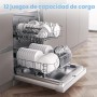 COMFEE' CDWEF1034BW Lavavajillas independiente con 10 cubiertos, inicio diferido, función de media carga, rejillas flexibles -