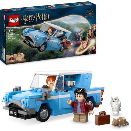 LEGO Harry Potter Ford Anglia Volador de Juguete de Fantasía, Juego de Aventuras con Coche de la Familia Weasley, Regalo para