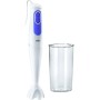 Braun Hogar Batidora de mano, 2 velocidades, campana antisalpicaduras, Blanco Y Azul, 700 W