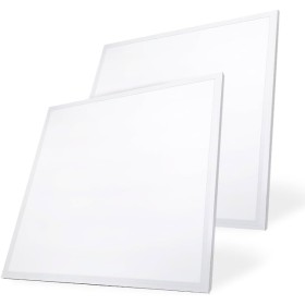 M Ledme - Pack de 2 Panel LED 60X60 cm 42W, Blanco neutro 4500K, 4200 lumenes, Driver Incluido, Empotrable, Ideal para oficinas.
