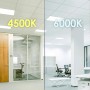 M Ledme - Pack de 2 Panel LED 60X60 cm 42W, Blanco neutro 4500K, 4200 lumenes, Driver Incluido, Empotrable, Ideal para oficinas.