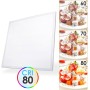 M Ledme - Pack de 2 Panel LED 60X60 cm 42W, Blanco neutro 4500K, 4200 lumenes, Driver Incluido, Empotrable, Ideal para oficinas.
