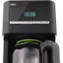 Braun KF 7120 Cafetera eléctrica semi-automática con jarra de cristal, 1000 W, 12 tazas, acero inoxidable, negro