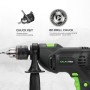 Galax Pro Taladro Percutor 600 W, Taladro Percutor con Cable de Velocidad Variable 0-3000 rpm, 2 Funciones en 1, Portabrocas de