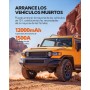Arrancador de Baterías de Coche,Booster para Coche con Compresor de Aire Portátil 7en1,Arranque de Batería con Inflador para