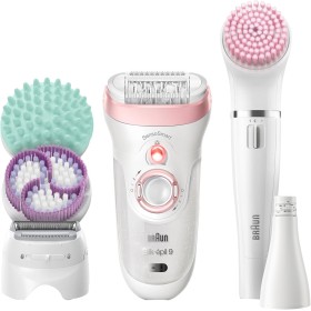 Braun Silk-épil 9 Kit Depiladora Eléctrica Mujer, 9-995 Deluxe 9 en 1, Depilación inalámbrica en seco y húmedo, Depiladora,