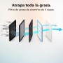 Cecotec Campana Extractora 44Cm En Isla Cuadrada Bolero Flux Cct 448000 Glass Grey A++. Acabado Vidrio Gris, Succión 800M3/H,