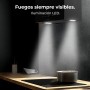 Cecotec Campana Extractora 44Cm En Isla Cuadrada Bolero Flux Cct 448000 Glass Grey A++. Acabado Vidrio Gris, Succión 800M3/H,